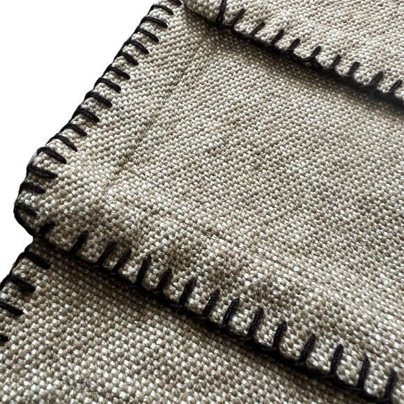 Lifestyle Celena Collection Placemat Set Natural Brown 100% Cotton 13” X 19” New - Picture 3 of 4